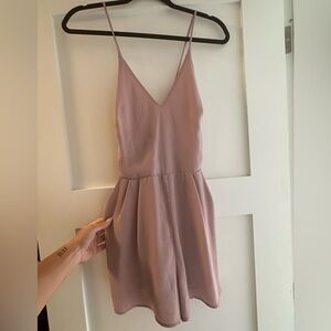 Flowy Backless Romper with Pockets